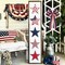 2 Pcs Large Patriotic Bows for Wreaths American Flag Stars Bow for 4th of July,Independence Day Bunting Indoor Outdoor Party Decor (Red White Blue Star Bows)